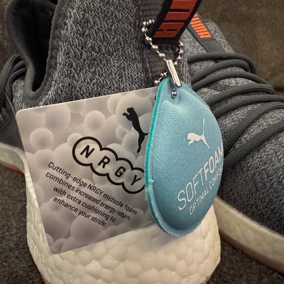 Puma NRGY Neko Knit Mens Running Shoes Gray SoftFoam Size 10.5 New With Box - Picture 4 of 7